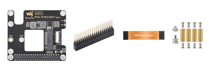 树莓派 5 PCIe 转 M.2 转接板基础套餐