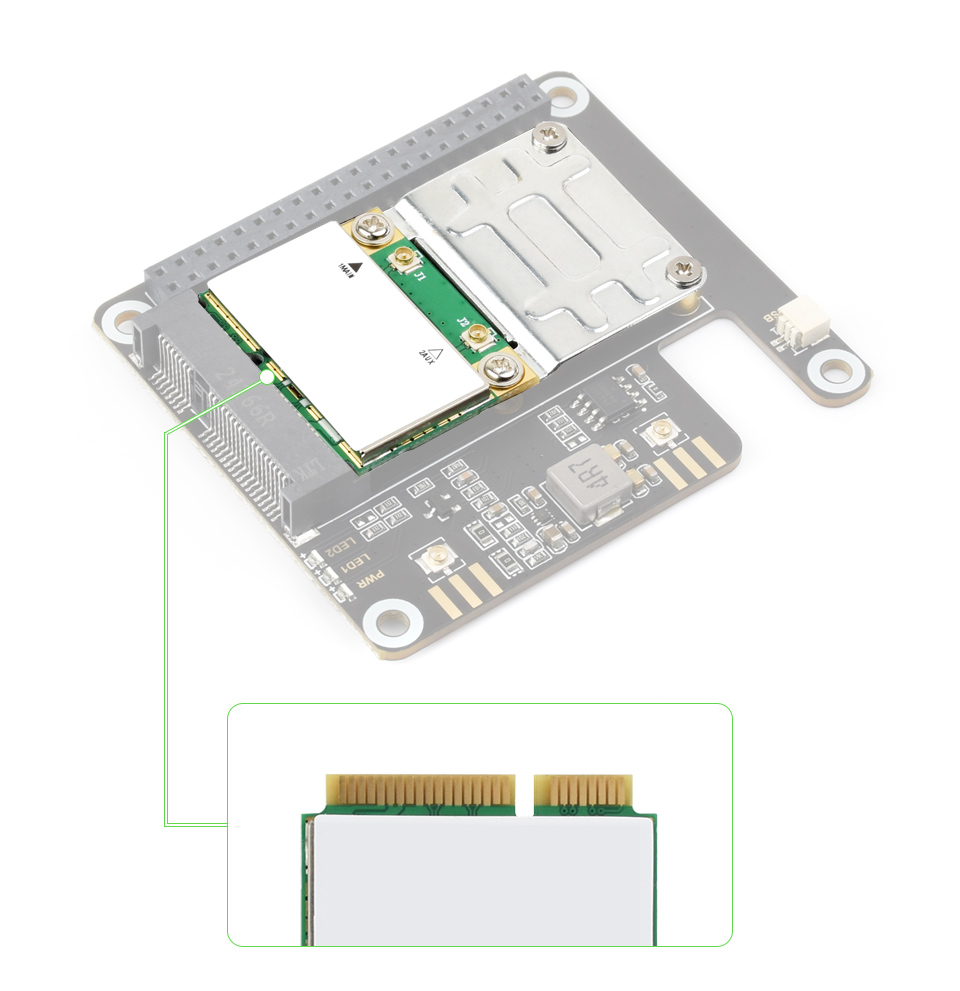 PCIe-TO-M.2-USB-HAT+ 支持 NVMe 硬盘协议