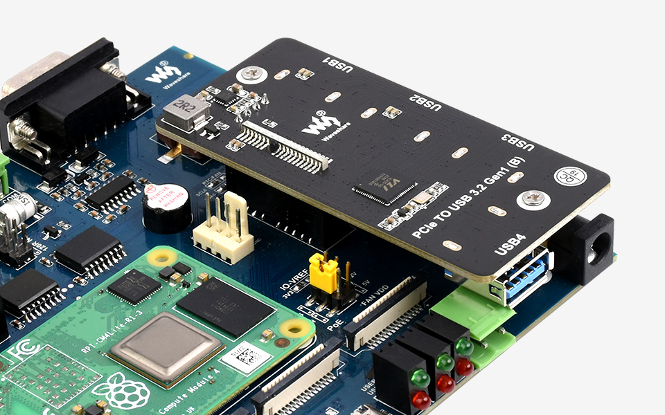 快速接入 CM4 官方扩展板效果