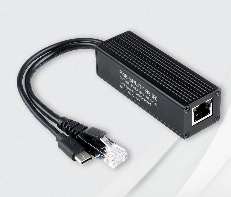 工业级千兆 PoE 分离器主图