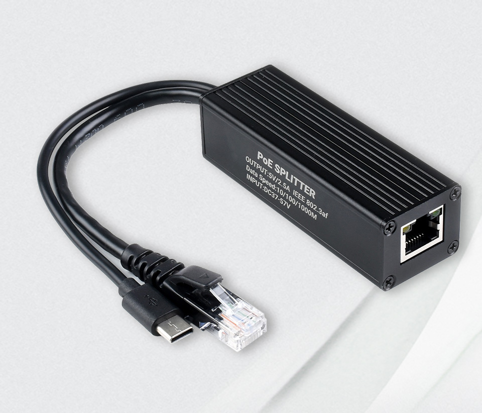 工业级千兆 PoE 分离器主图