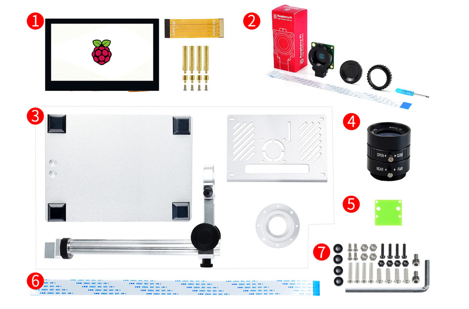 树莓派显微镜配置清单