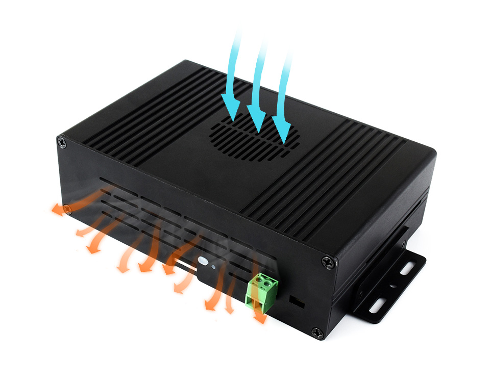 树莓派5多功能一体机立体风道散热演示