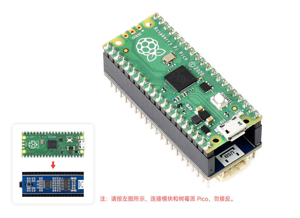 树莓派 Pico 音频扩展板基于树莓派 Pico 接口设计