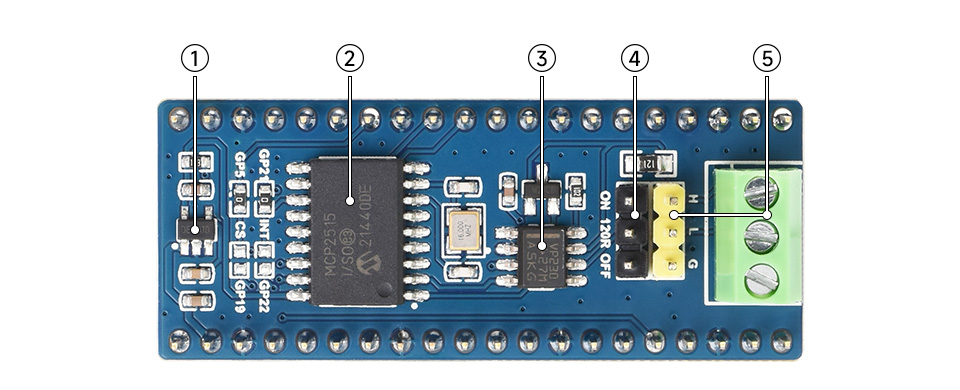 树莓派 Pico CAN 扩展板资源简介