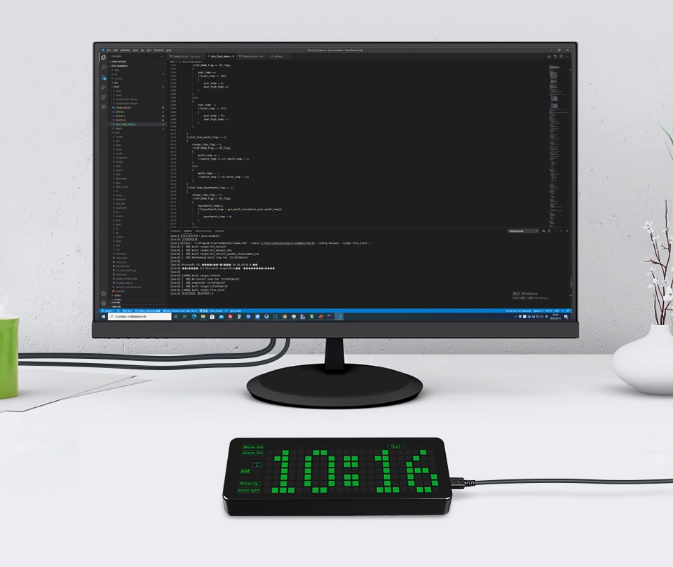 LED 静音电子时钟可编程学习的创意电子时钟
