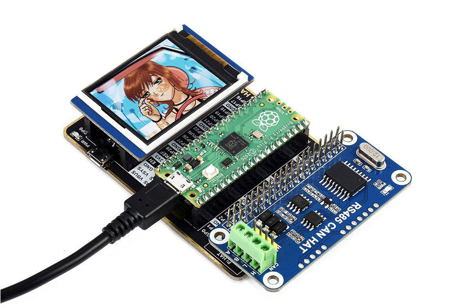 树莓派 Pico 接口外扩板外扩 2 组 2 × 20 的排针接口计