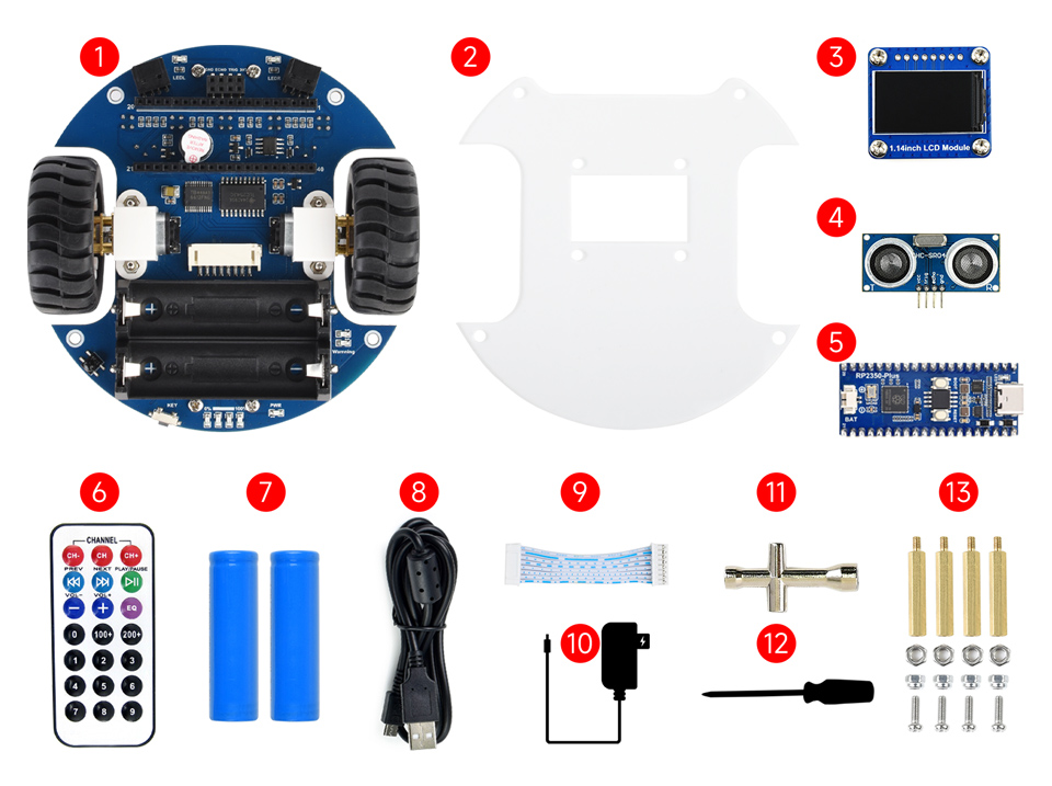 Pico2Go 智能小车配置清单