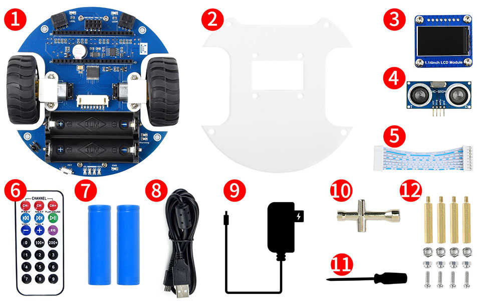 PicoGo 智能小车配置清单