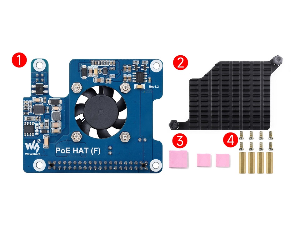 树莓派以太网供电扩展板配置清单