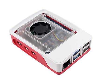 树莓派 5 以太网PoE供电扩展板装入树莓派5官方外壳