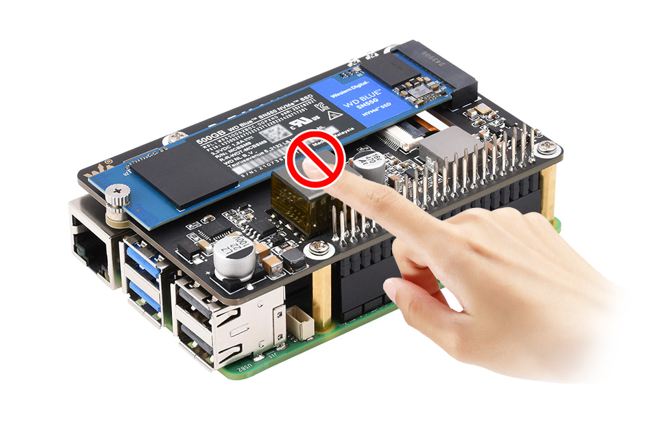 树莓派5 PCIe 转 M.2 扩展板，小巧一体式散热，适用的硬盘接口，包括M key和B&M Key