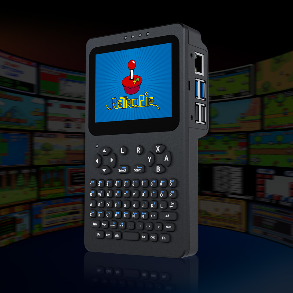 PocketTerm35 游戏功能展示，支持RetroPie系统，可作为掌上游戏机使用