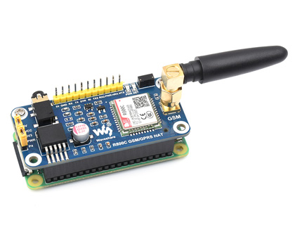 R800C 树莓派 GSM/GPRS 扩展板接入 Raspberry Pi Zero