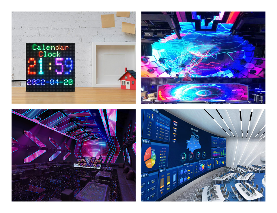 64×64 全彩 LED 点阵显示屏使用场景