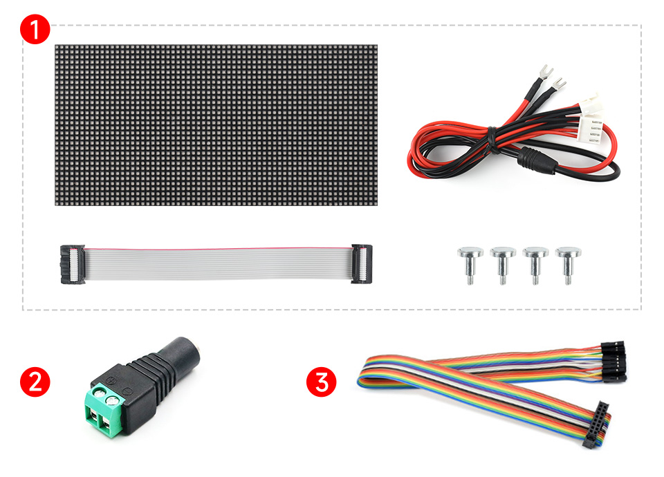 64×32 全彩 LED 点阵显示屏配置清单