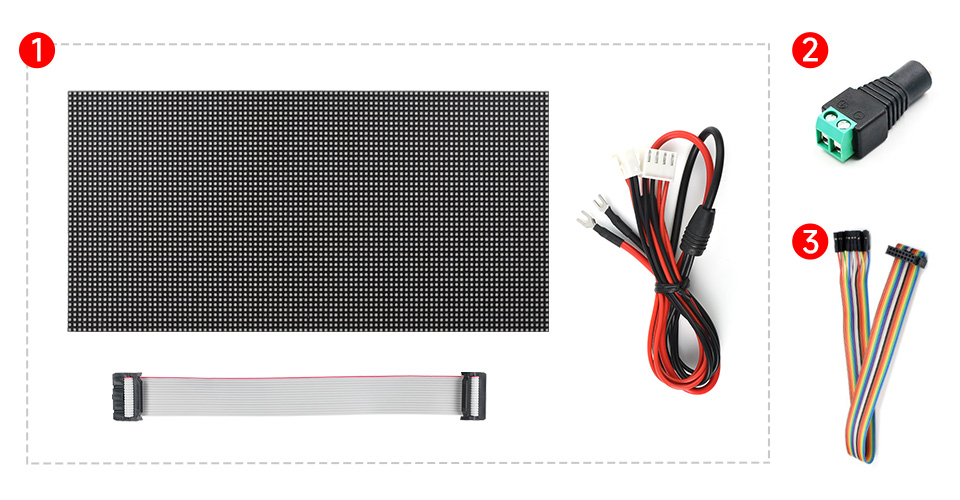 96×48 全彩 LED 柔性点阵显示屏配置清单