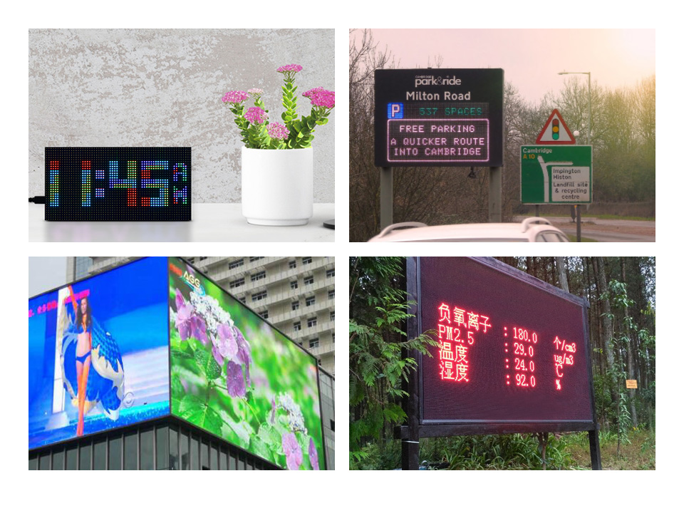 64×32 全彩 LED 点阵显示屏使用场景