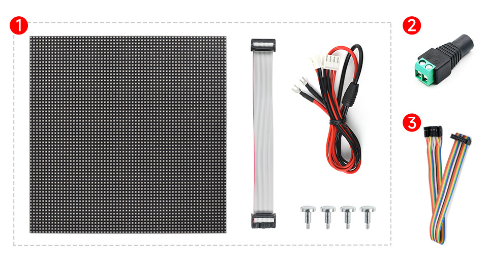 64×64 全彩 LED 柔性点阵显示屏配置清单