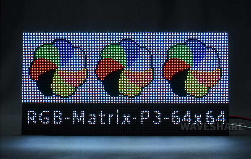 64×64 全彩 LED 点阵显示屏支持级联多个 LED 显示屏