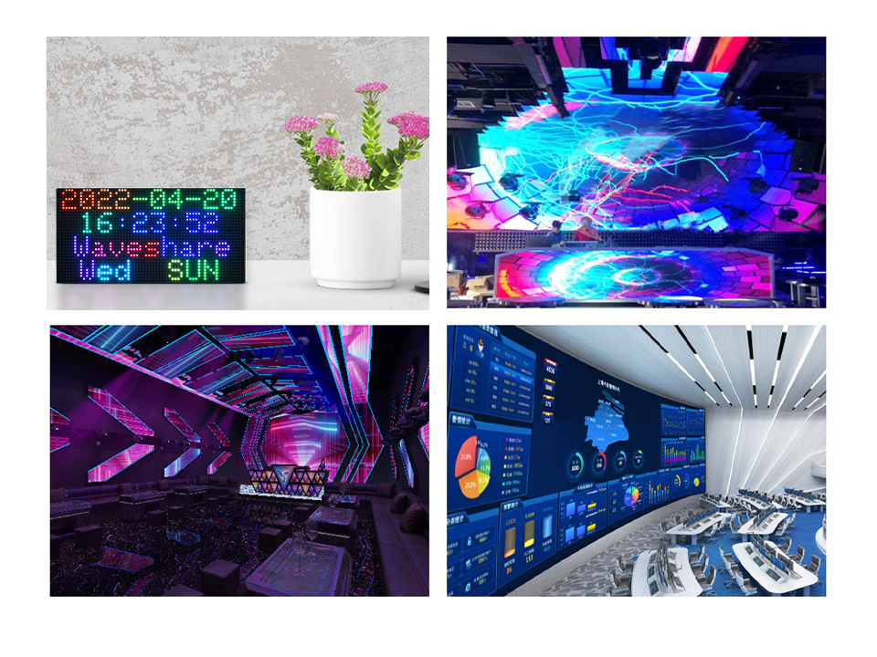 64×64 全彩 LED 点阵显示屏使用场景