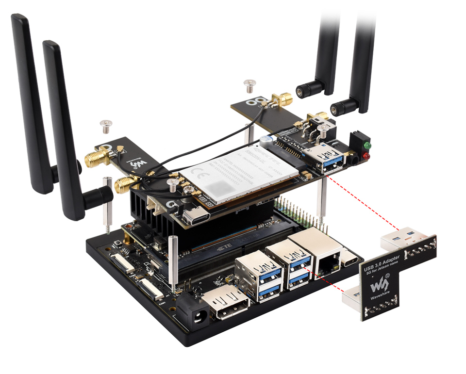 Jetson Orin 5G/4G/3G 扩展板产品展示