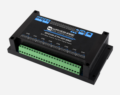 RP2350 工控板 工业级 8 路数字输入输出控制器外壳设计