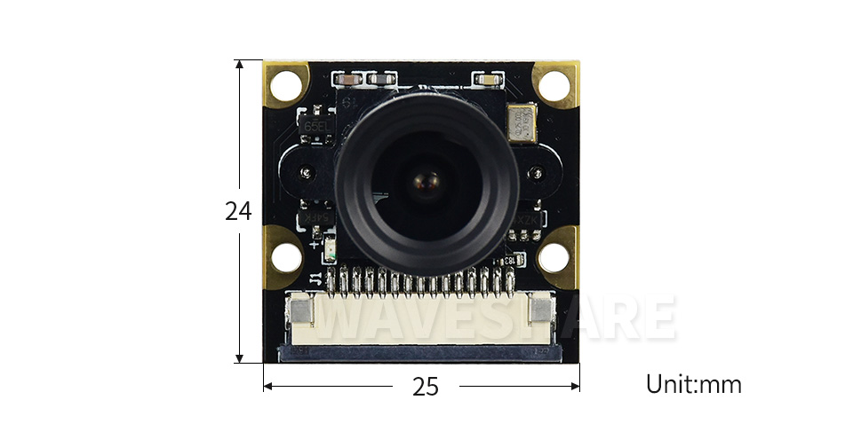 树莓派摄像头 F 型产品尺寸