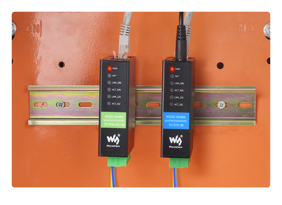 工业隔离 RS232 RS485 双串口服务器产品展示