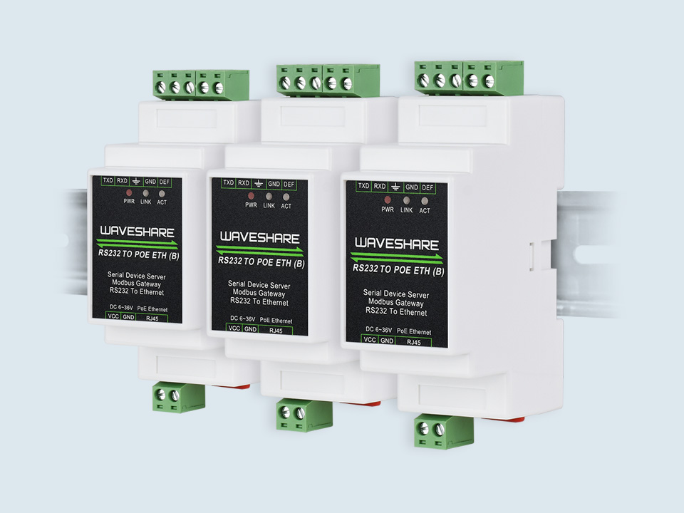 RS232 转 RJ45 以太网模块导轨式串口服务器
