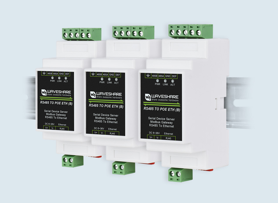 RS485 转 RJ45 以太网模块导轨式串口服务器