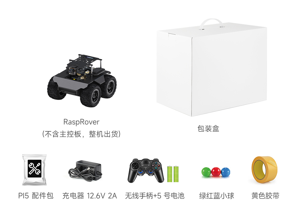 RaspRover PI5 AI Kit Acce 配置清单