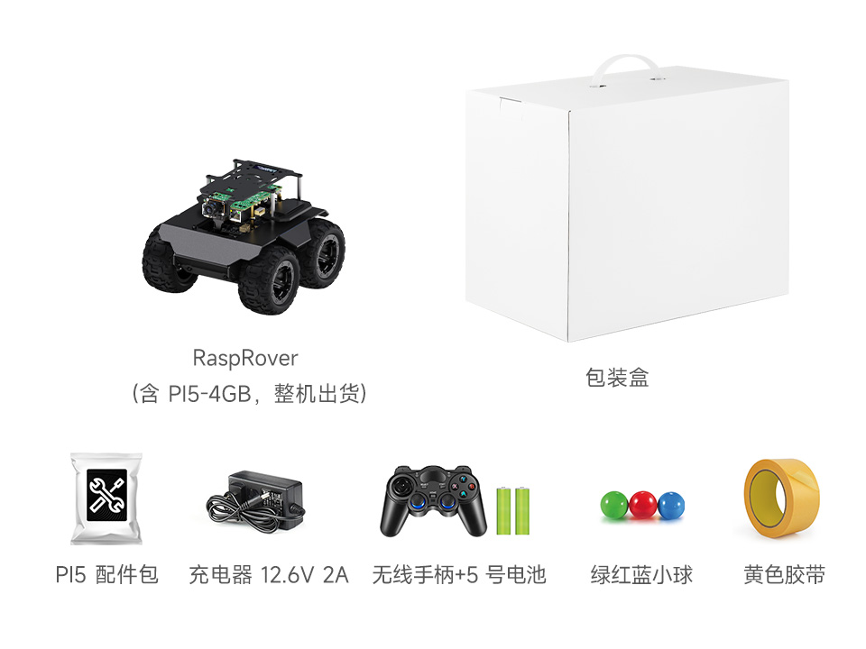 RaspRover PI5 AI Kit 配置清单