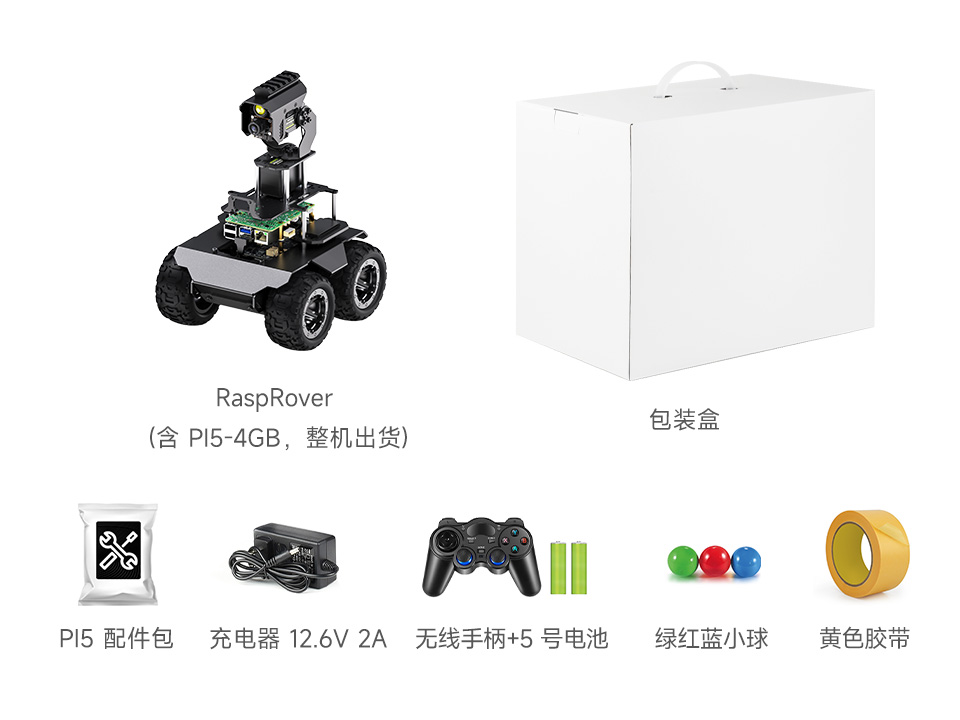 RaspRover PT PI5 AI Kit 配置清单