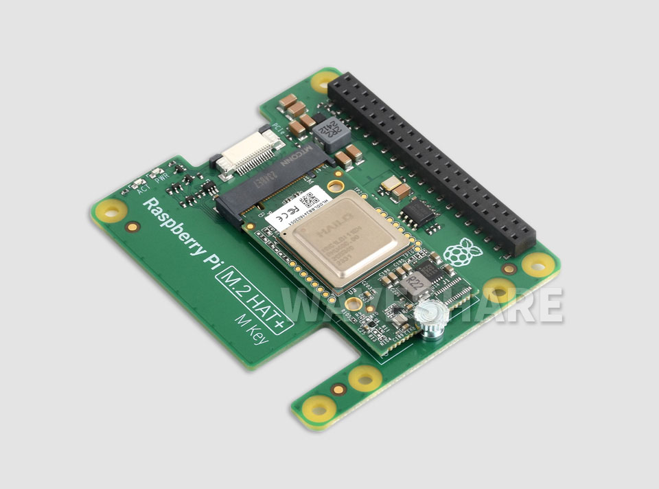 Raspberry Pi AI Kit套件，含Raspberry Pi M.2 HAT+ 和 Hailo AI芯片