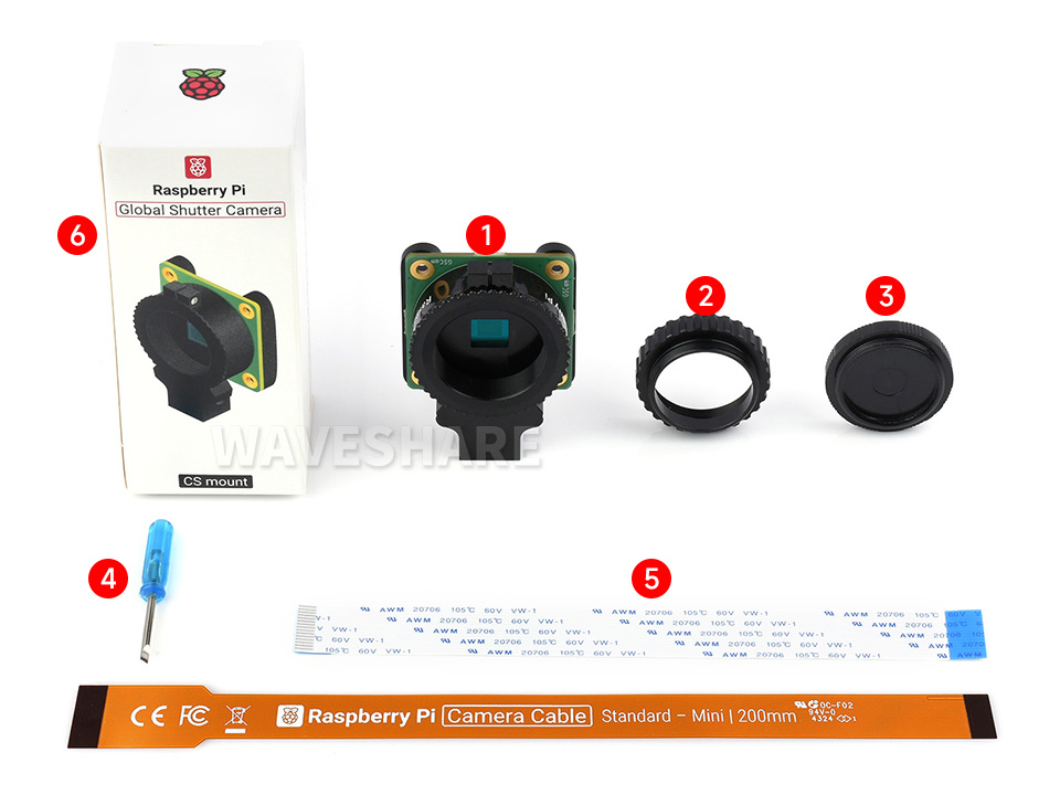 树莓派全局快门相机模块