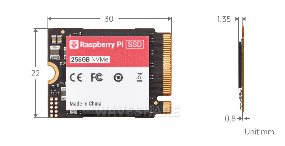 Raspberry Pi 5 产品尺寸