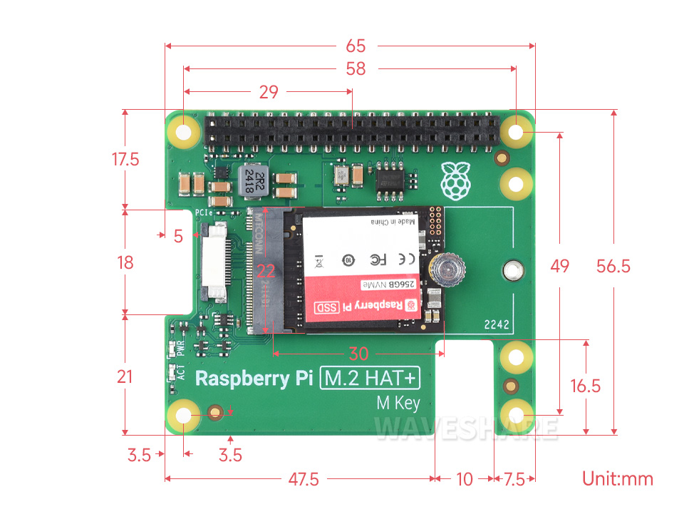 Raspberry Pi 5 产品尺寸