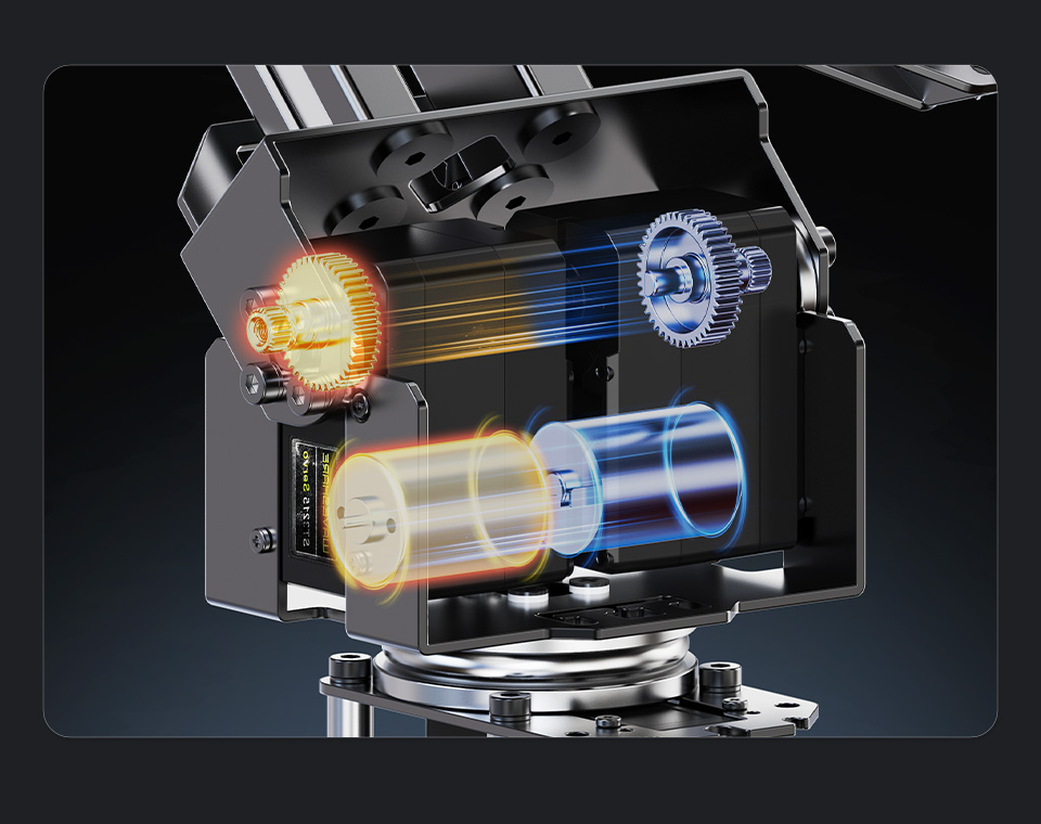 RoArm-M2-S 四自由度机械臂创新双驱技术 肩关节扭矩成倍增强