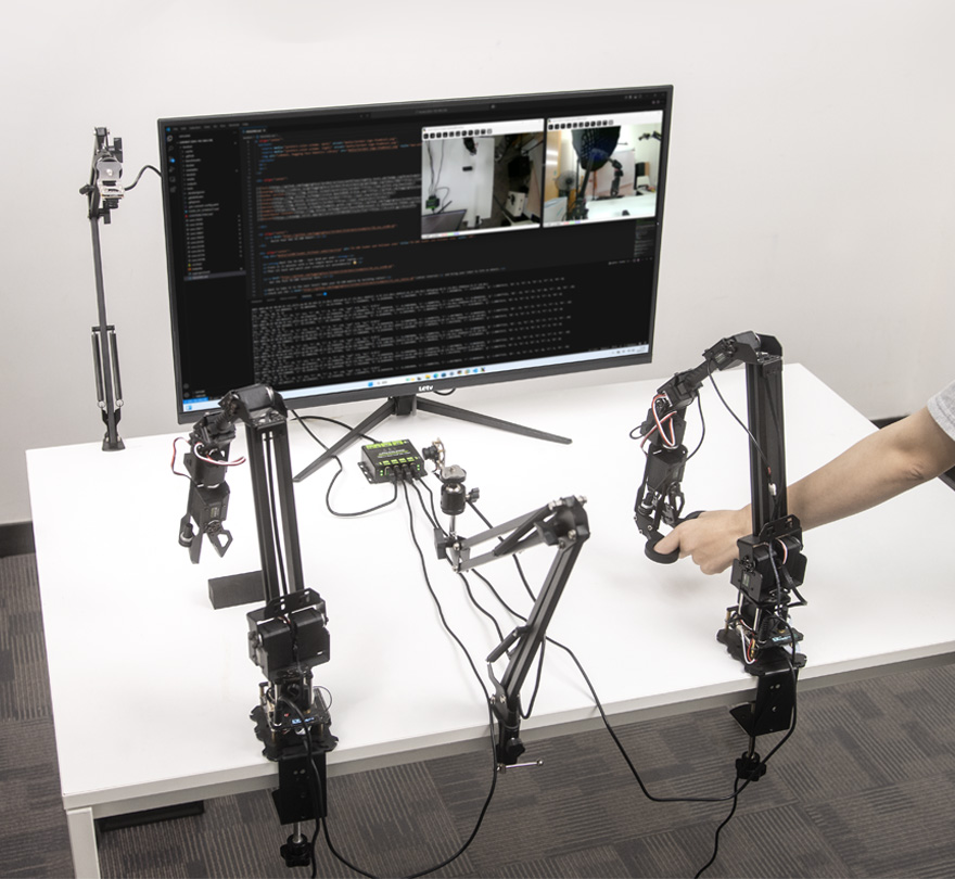 RoArm-M3-S 四自由度机械臂关节动作灵活×全向工作空间