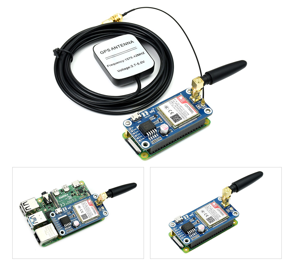 树莓派 SIM7000G 扩展板基于树莓派 40PIN 接口设计