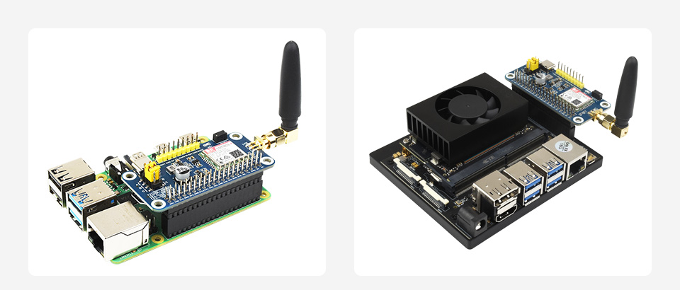 树莓派 SIM7000G 扩展板基于树莓派 40PIN 接口设计