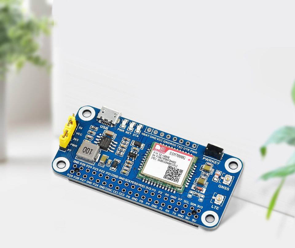 树莓派NB-IoT/Cat-M/GPRS/GNSS扩展板首图