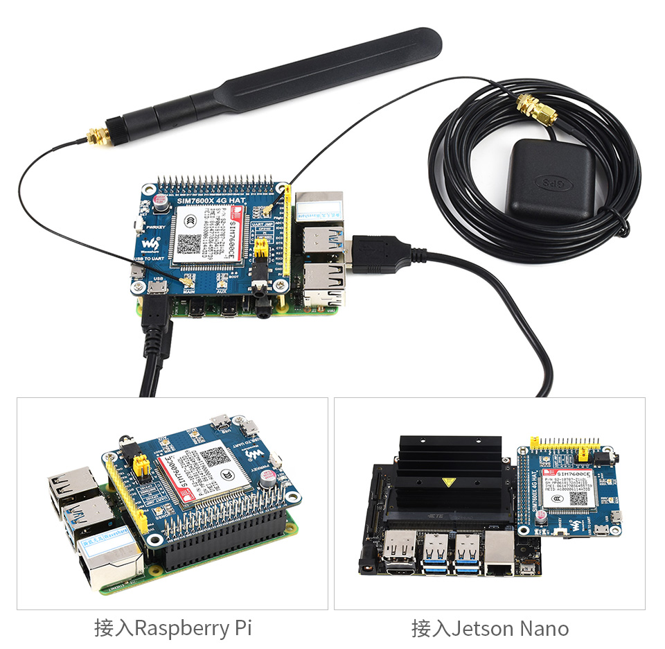 树莓派 4G 扩展板专为树莓派 Zero/Zero W 设计