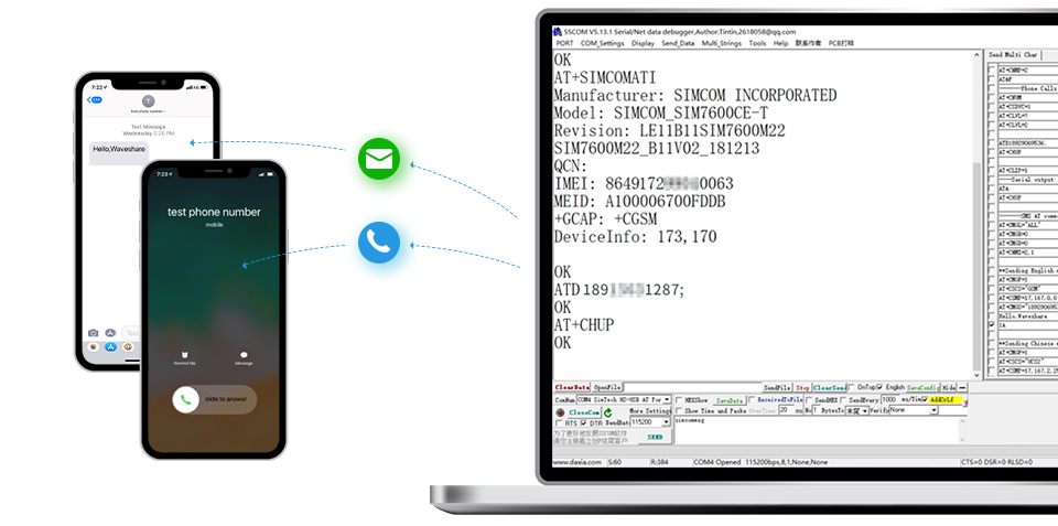 树莓派 4G 通信扩展板接入 Windows 计算机