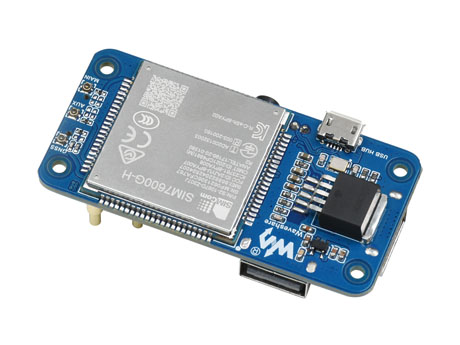 SIM7600G-H 4G HAT树莓派4G扩展板配件