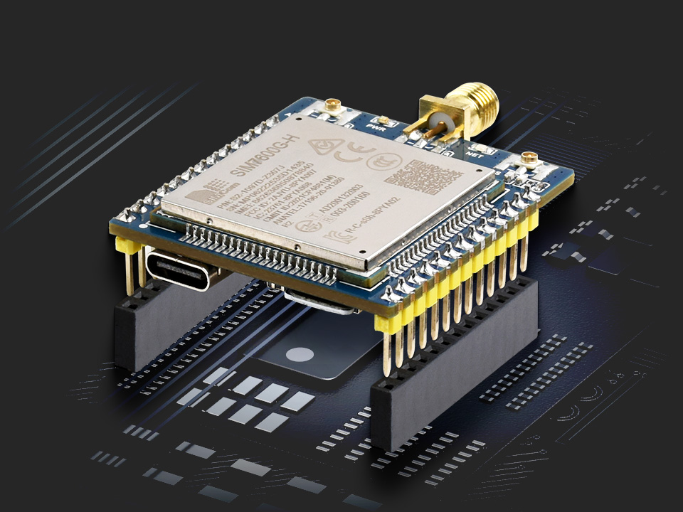 SIM7600X-H 4G 通信模块小巧易集成