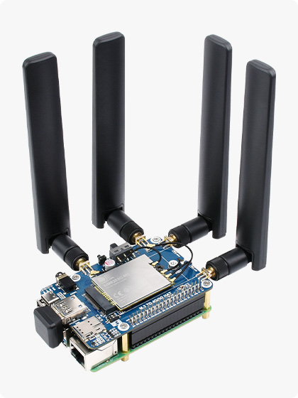 树莓派 5G 通信扩展板无外壳版
