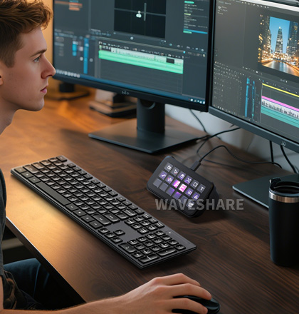 Waveshare SK18 多功能 AI 语音控制面板应用场景
