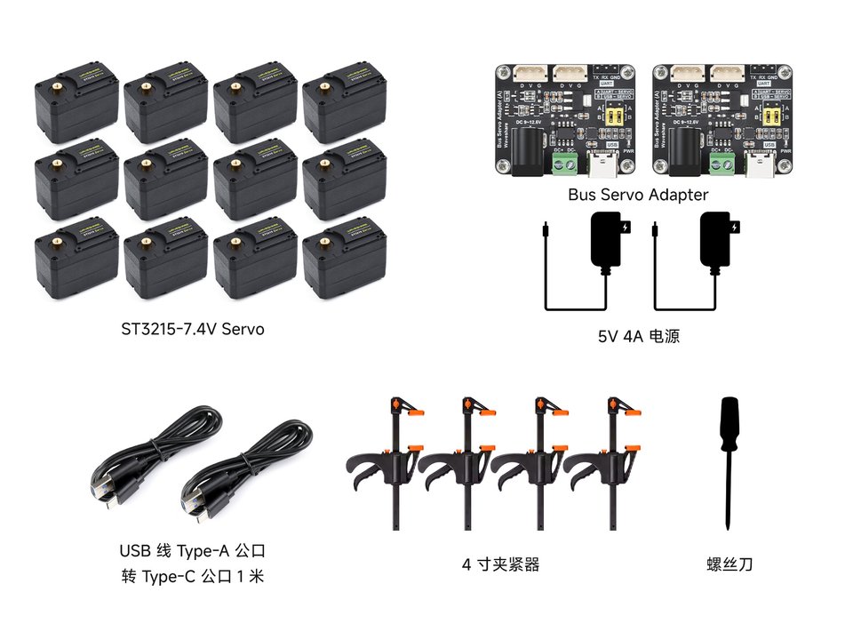 SO-ARM100 No-3DP Parts Kit 配置清单